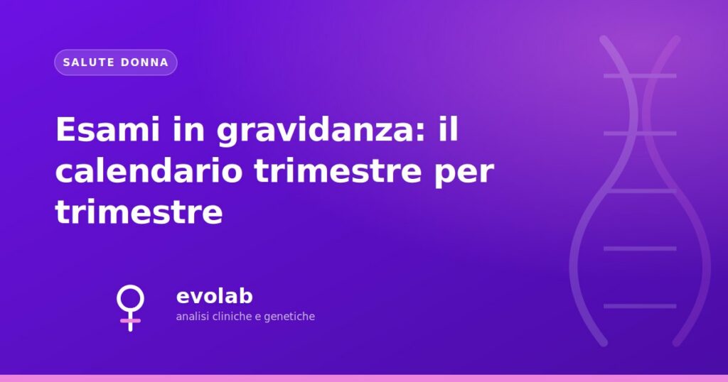 Esami in gravidanza: il calendario trimestre per trimestre