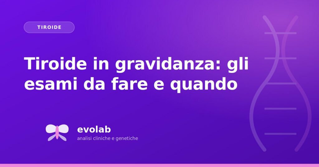 Tiroide in gravidanza: gli esami da fare e quando